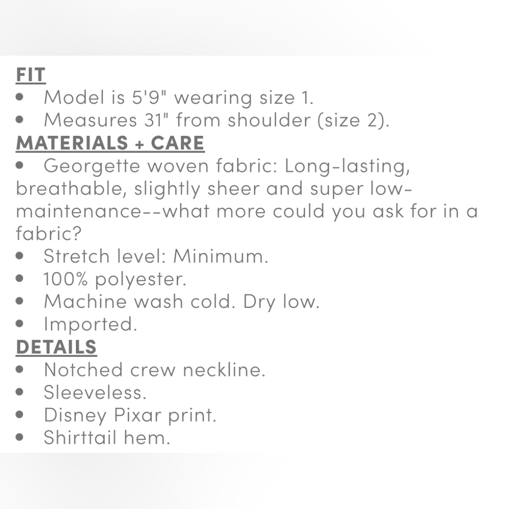 Torrid Pixar Up Hi Lo Pullover Tank - Picture 7 of 7